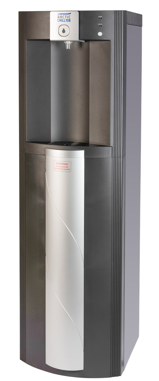 AA First ArcticChill 108 floorstanding water cooler, left angle