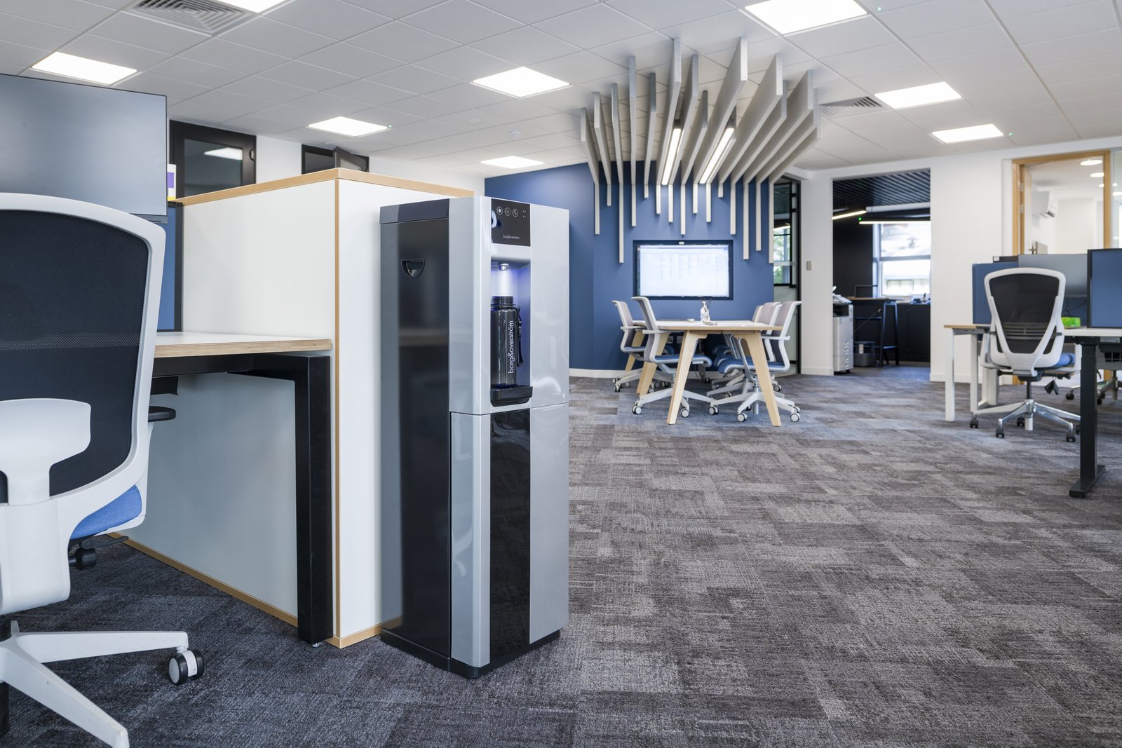 Borg & Overström B3 in Silver in an open-plan office