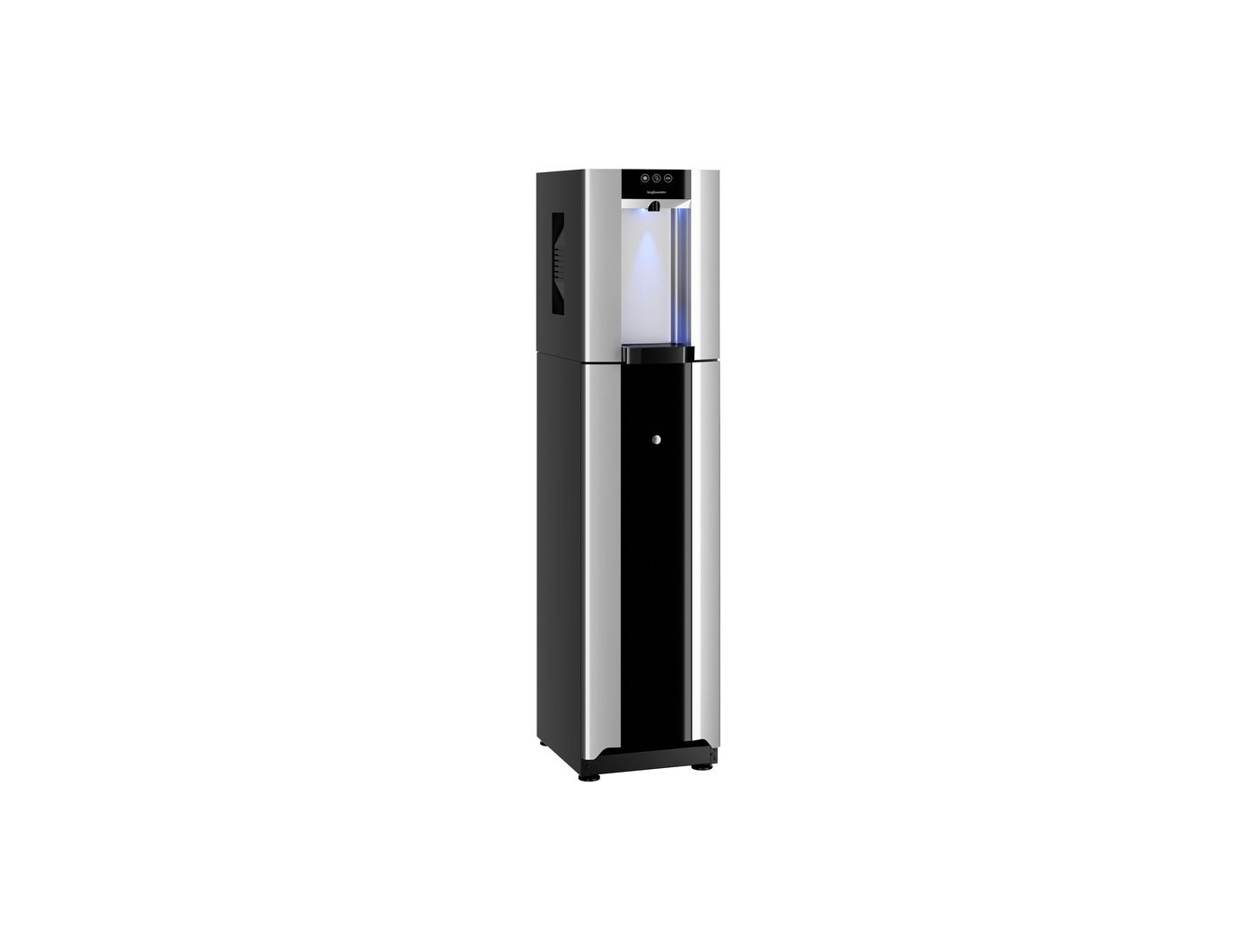 Borg & Overström E4 floorstanding water dispenser in Silver