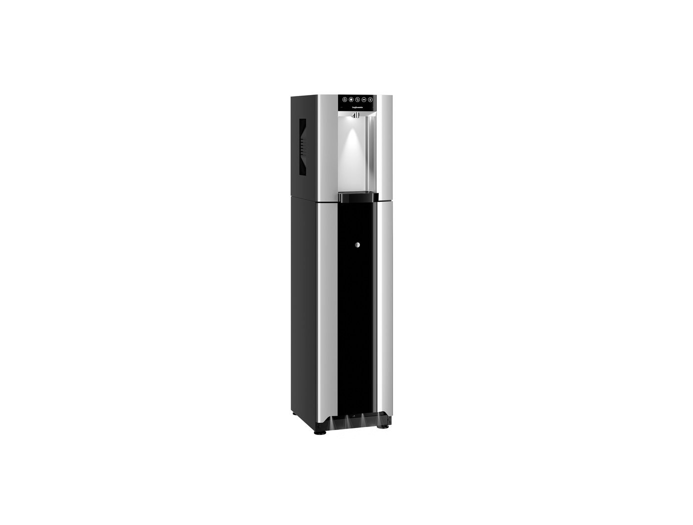 Borg & Overström E6 floorstanding water dispenser in Silver
