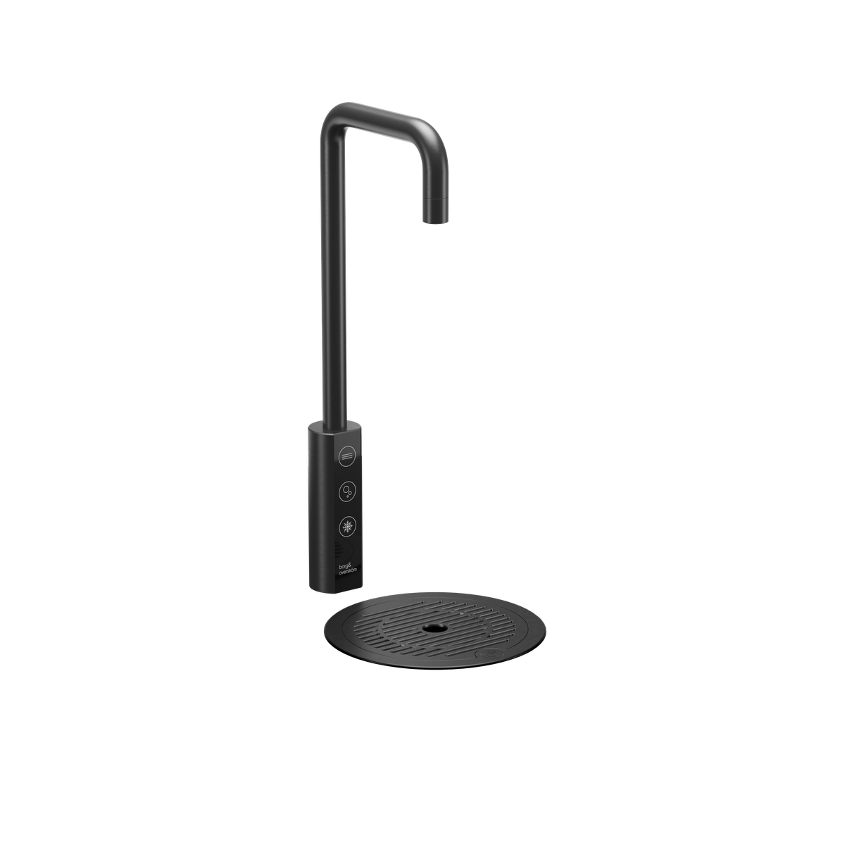 Borg & Overström T1 tap system in Black, studio shot